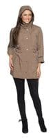 Womens Lightweight Functional Taupe Travel Jacket db2014